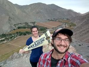 Senior Alex Brechbill and Assistant Professor of Political Science Kelly Bauer